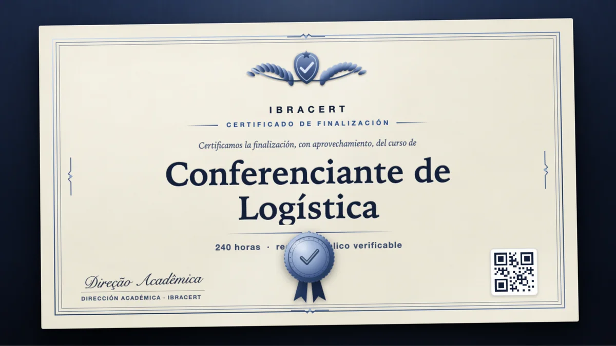 Portada del curso Conferenciante de Logística