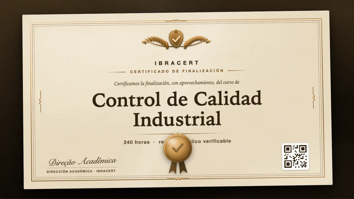 Portada del curso Control de Calidad Industrial