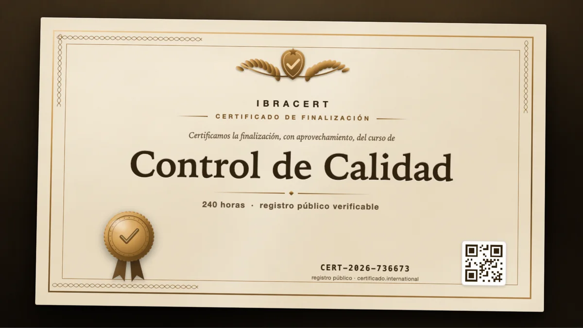 Portada del curso Control de Calidad