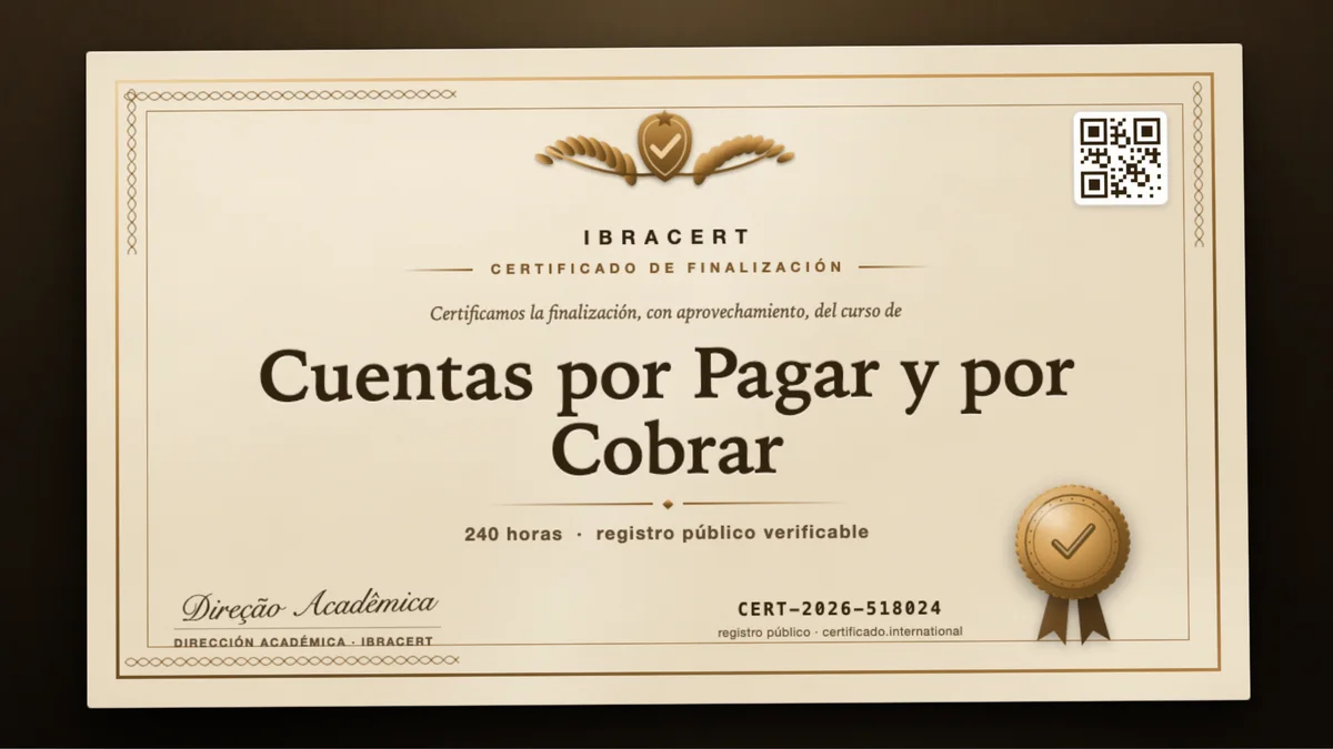 Portada del curso Cuentas por Pagar y por Cobrar