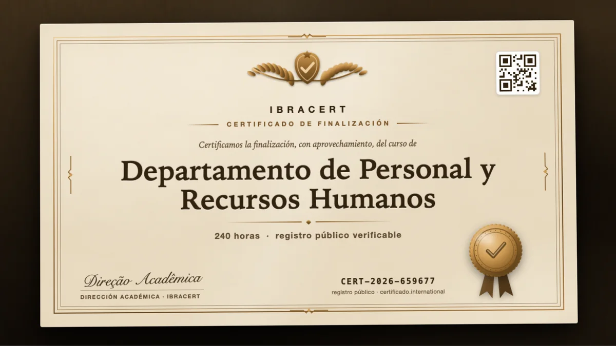 Portada del curso Departamento de Personal y Recursos Humanos