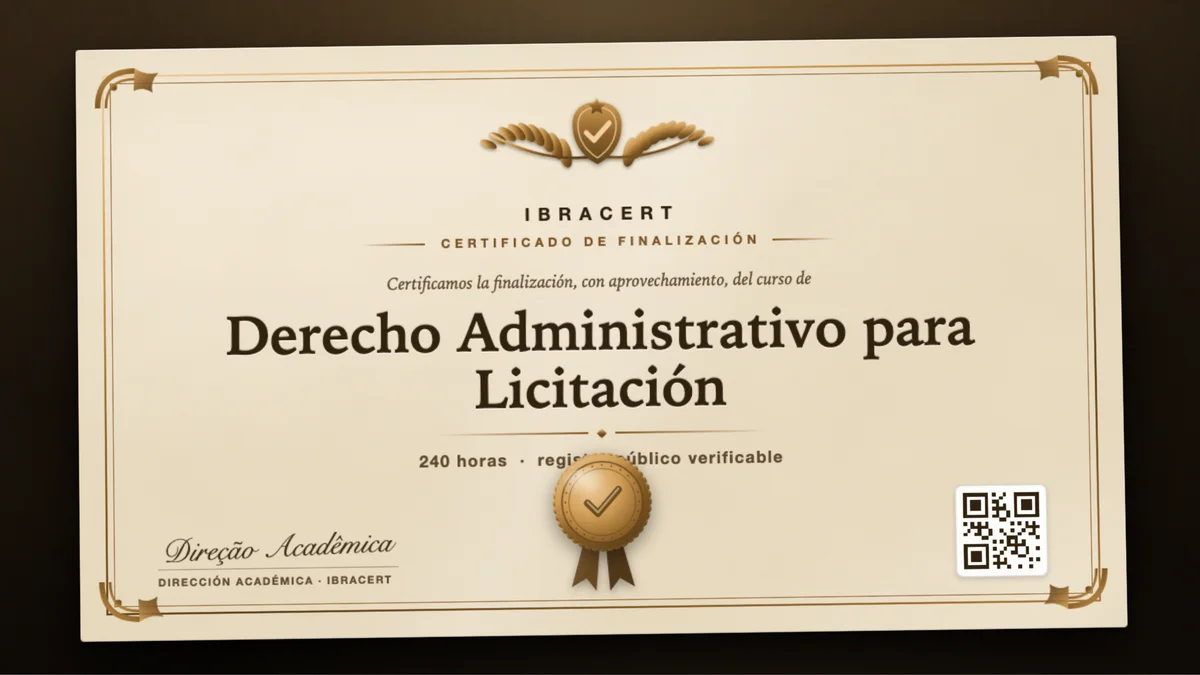 Portada del curso Derecho Administrativo para Licitación