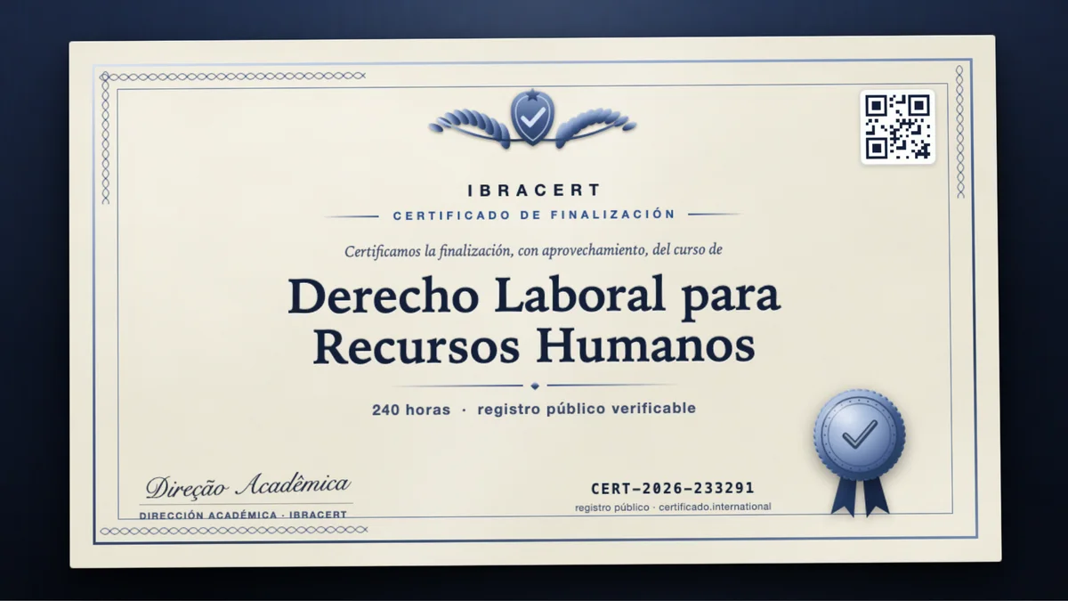 Portada del curso Derecho Laboral para Recursos Humanos