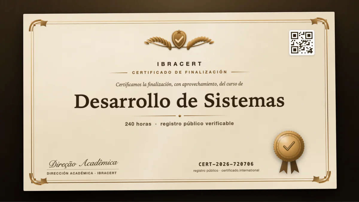 Portada del curso Desarrollo de Sistemas