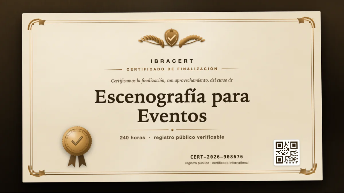 Portada del curso Escenografía para Eventos