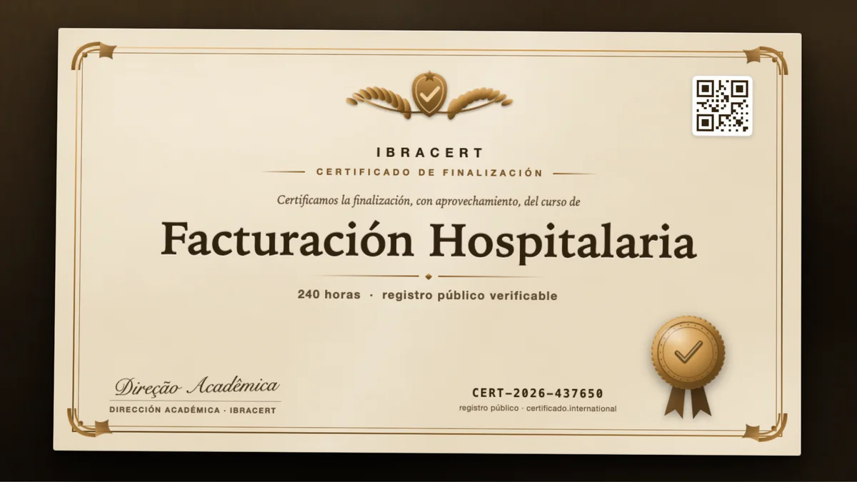 Portada del curso Facturación Hospitalaria