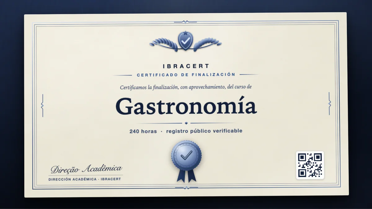 Portada del curso Gastronomía
