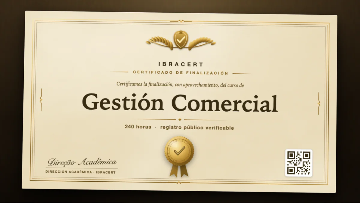 Portada del curso Gestión Comercial