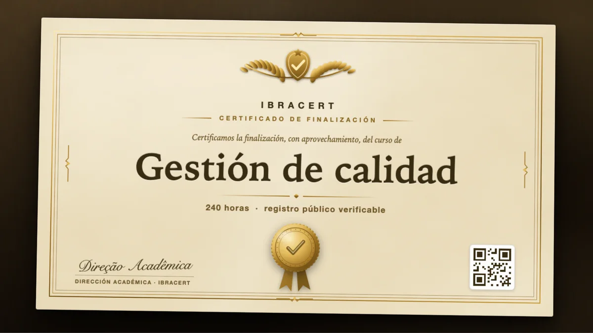 Portada del curso Gestión de calidad
