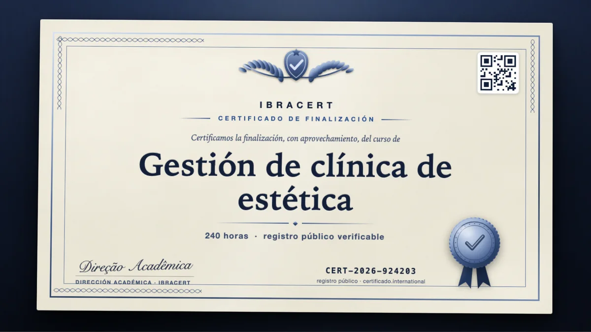Portada del curso Gestión de clínica de estética