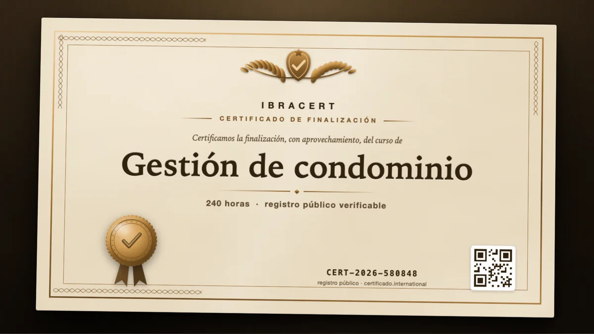 Portada del curso Gestión de condominio
