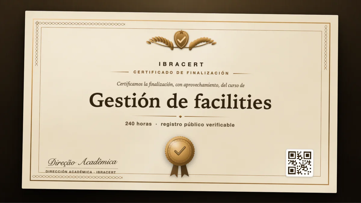 Portada del curso Gestión de facilities