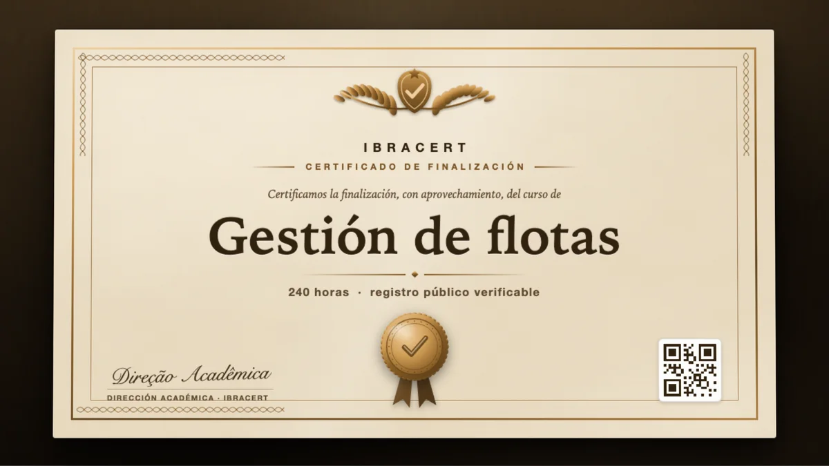 Portada del curso Gestión de flotas