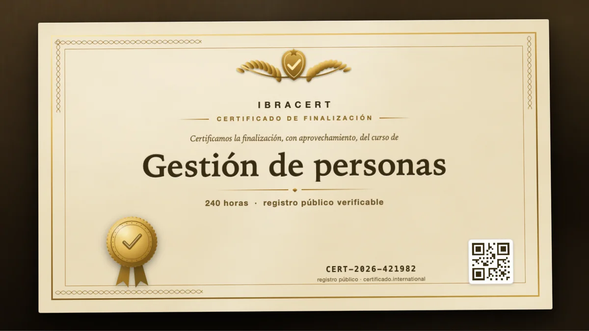 Portada del curso Gestión de personas