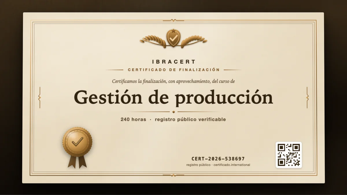 Portada del curso Gestión de producción