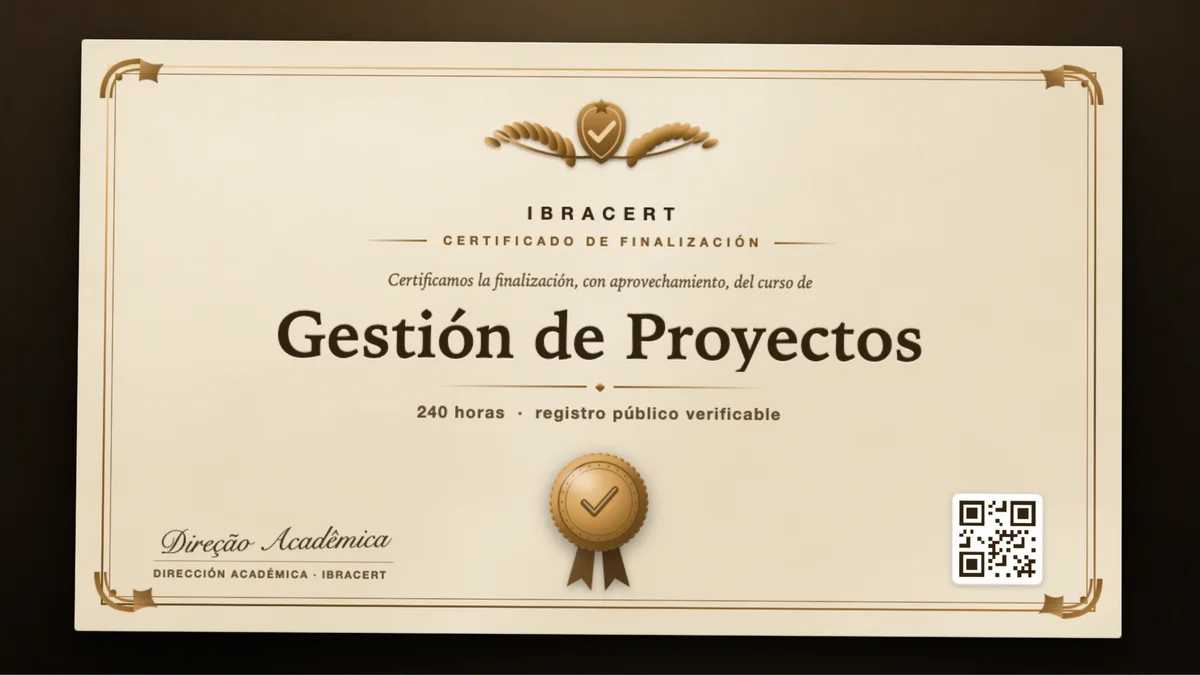 Portada del curso Gestión de Proyectos