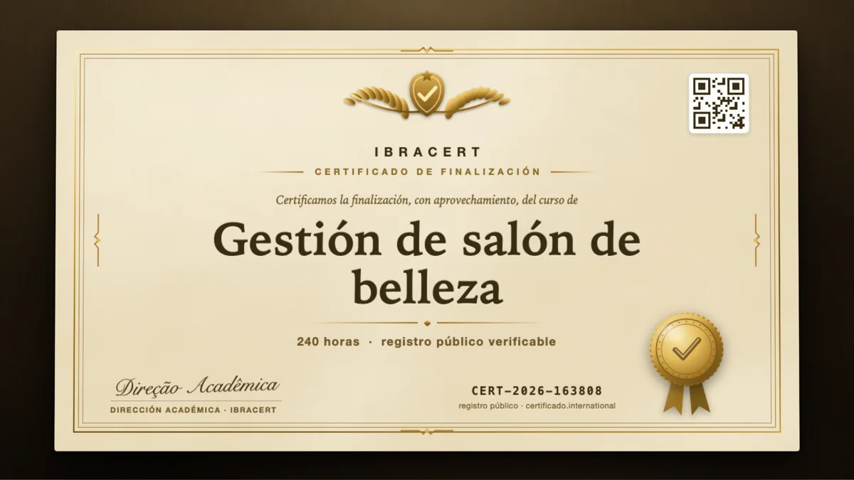 Portada del curso Gestión de salón de belleza