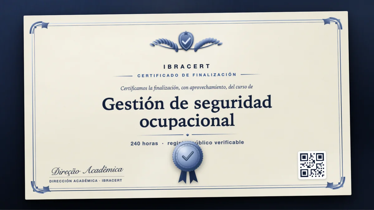 Portada del curso Gestión de seguridad ocupacional