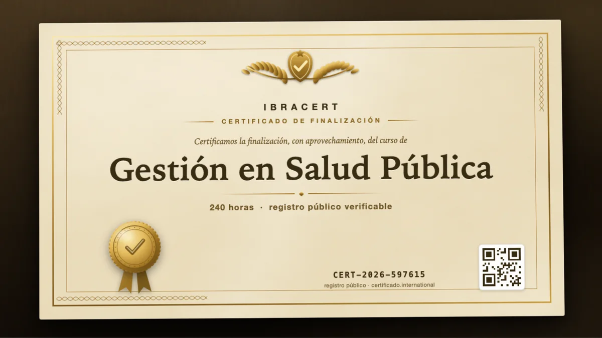 Portada del curso Gestión en Salud Pública