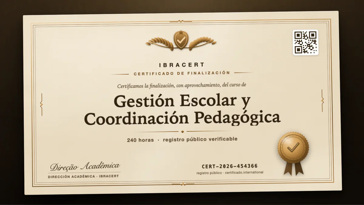 Portada del curso Gestión Escolar y Coordinación Pedagógica