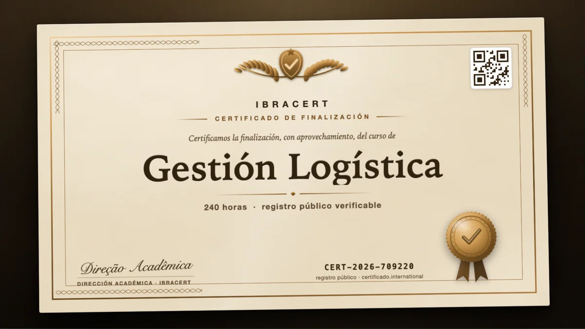 Portada del curso Gestión Logística