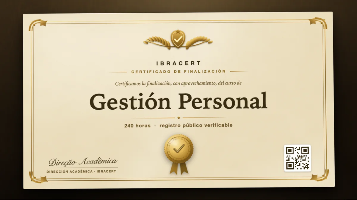 Portada del curso Gestión Personal