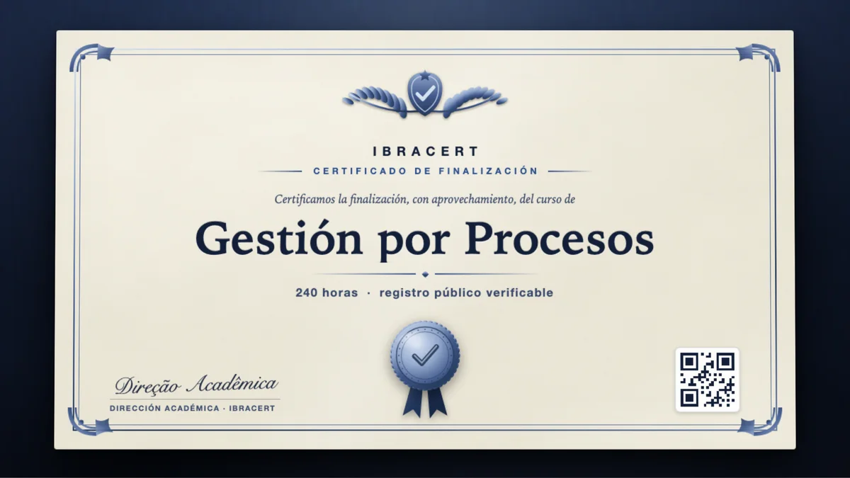 Portada del curso Gestión por Procesos