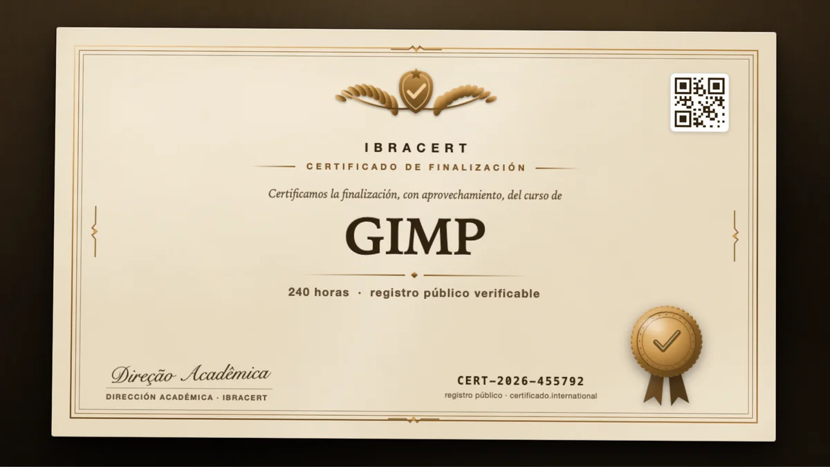Portada del curso GIMP