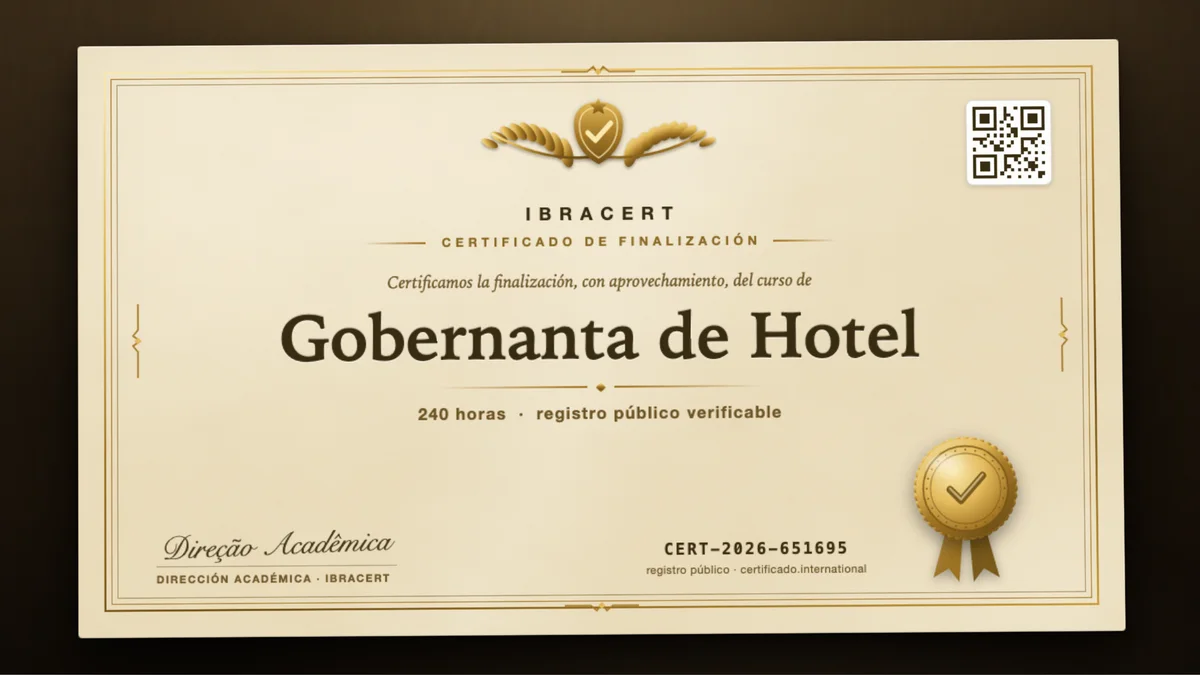 Portada del curso Gobernanta de Hotel