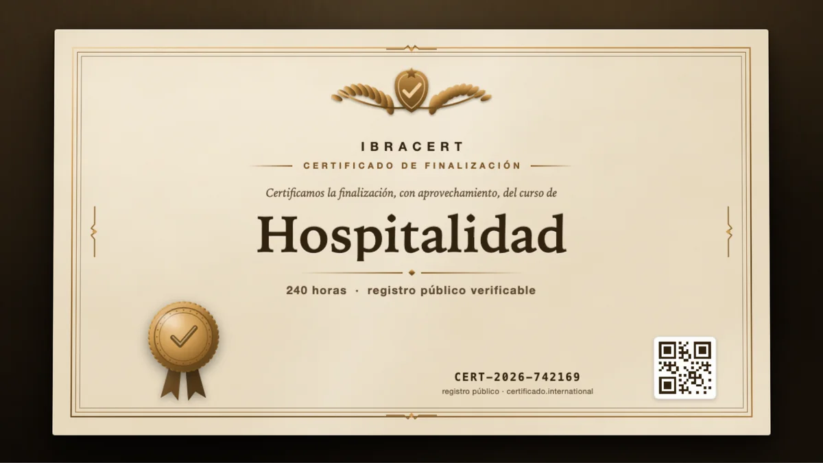 Portada del curso Hospitalidad