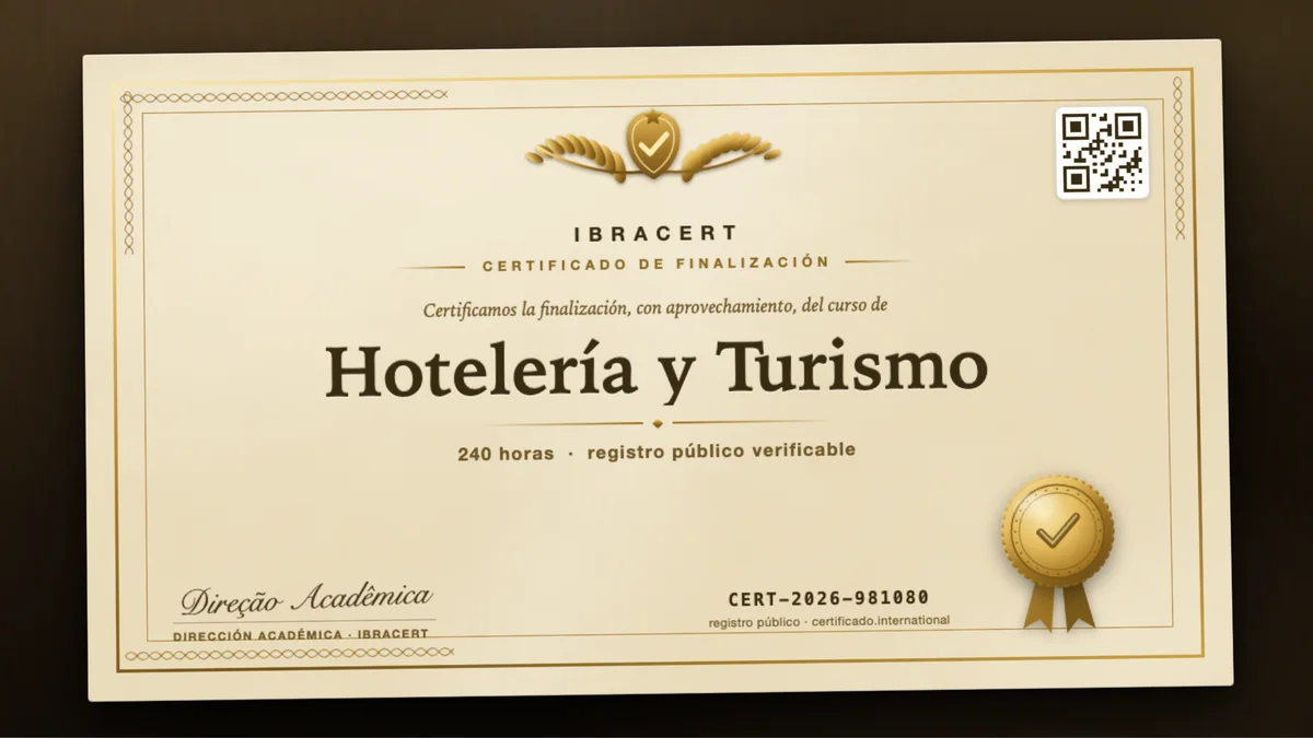 Portada del curso Hotelería y Turismo