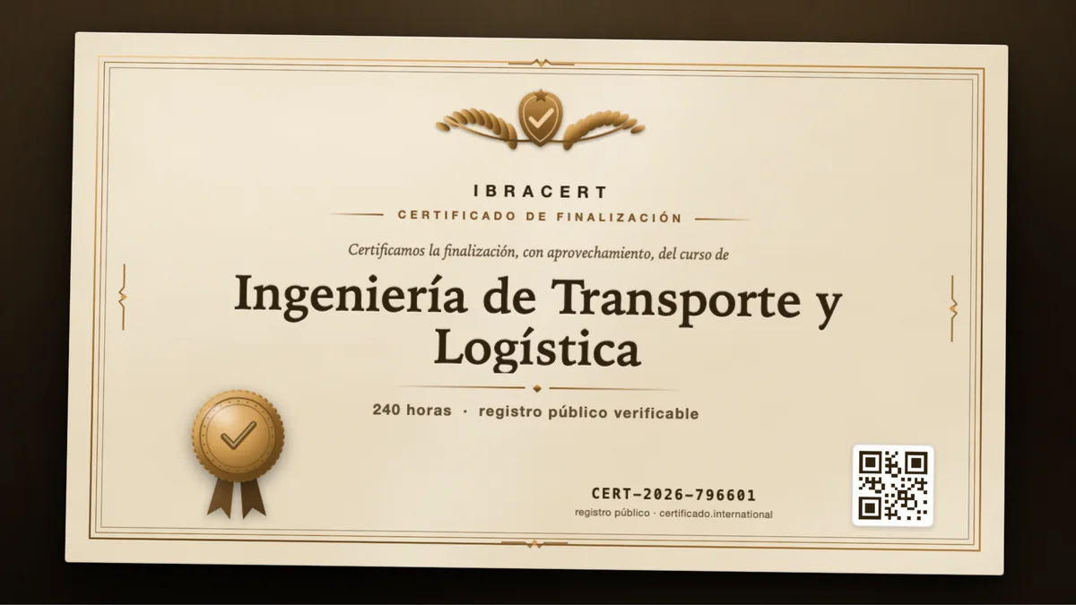 Portada del curso Ingeniería de Transporte y Logística