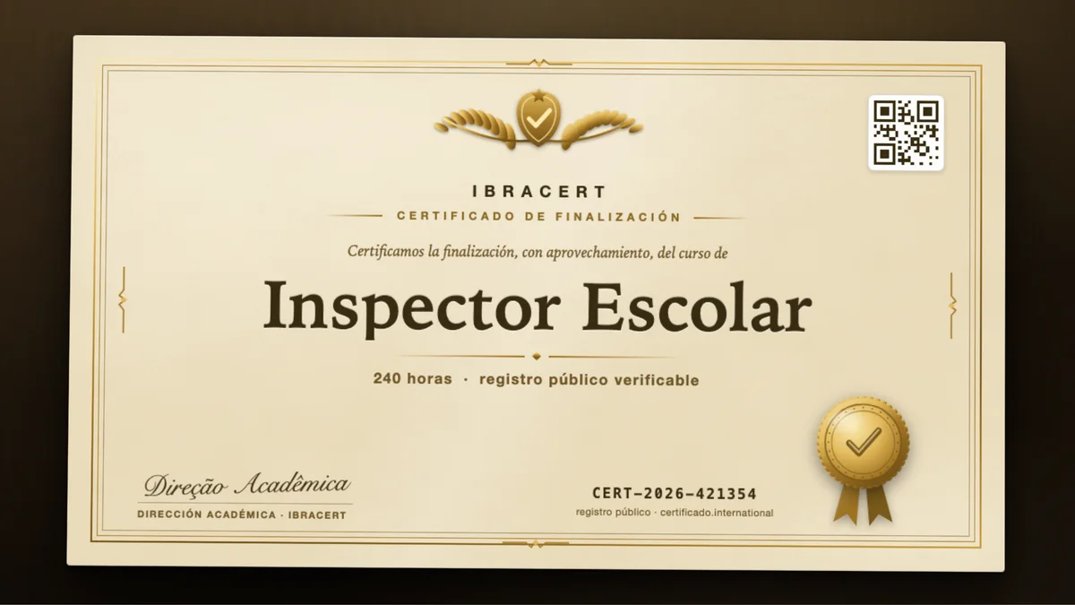 Portada del curso Inspector Escolar