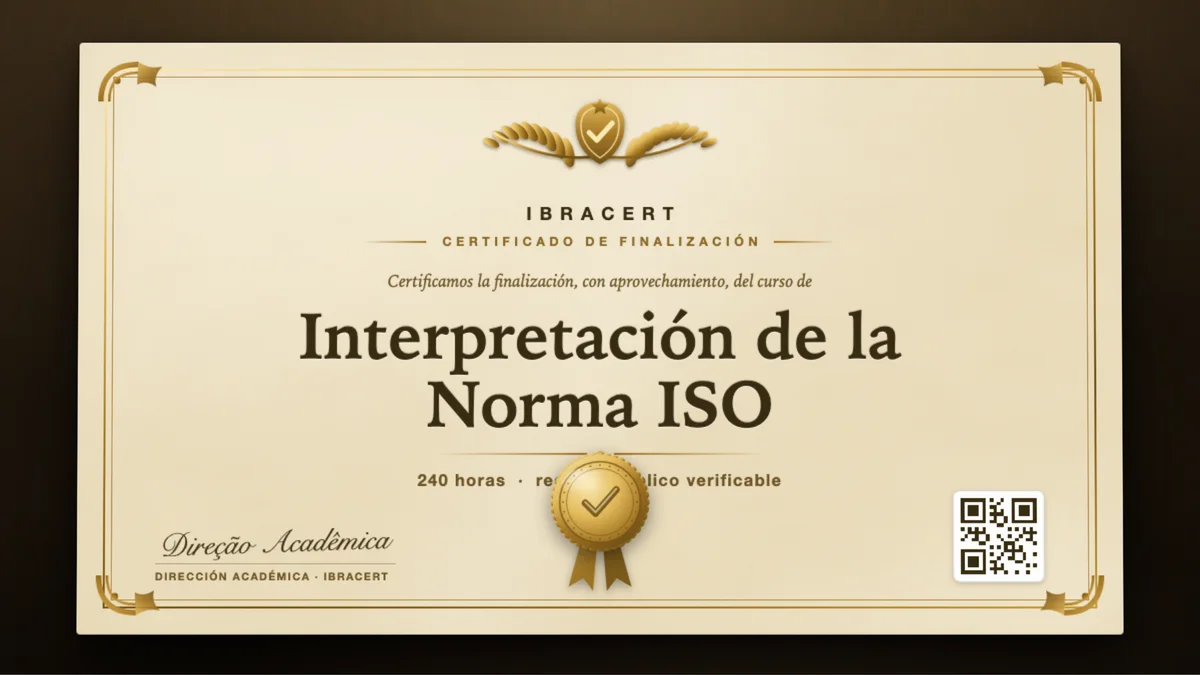 Portada del curso Interpretación de la Norma ISO
