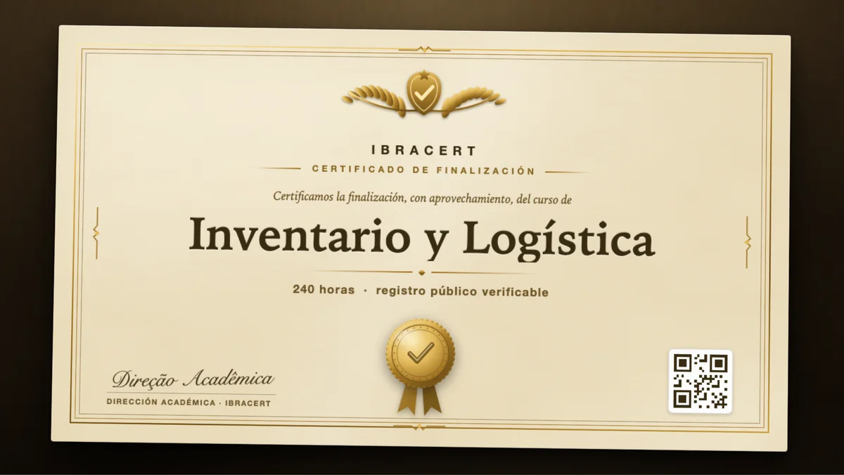 Portada del curso Inventario y Logística