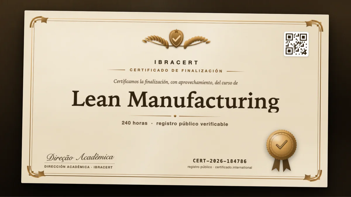 Portada del curso Lean Manufacturing