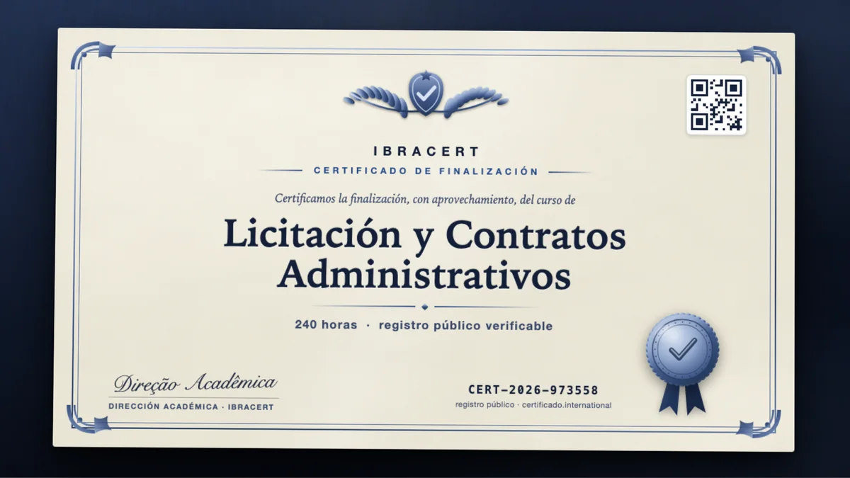 Portada del curso Licitación y Contratos Administrativos