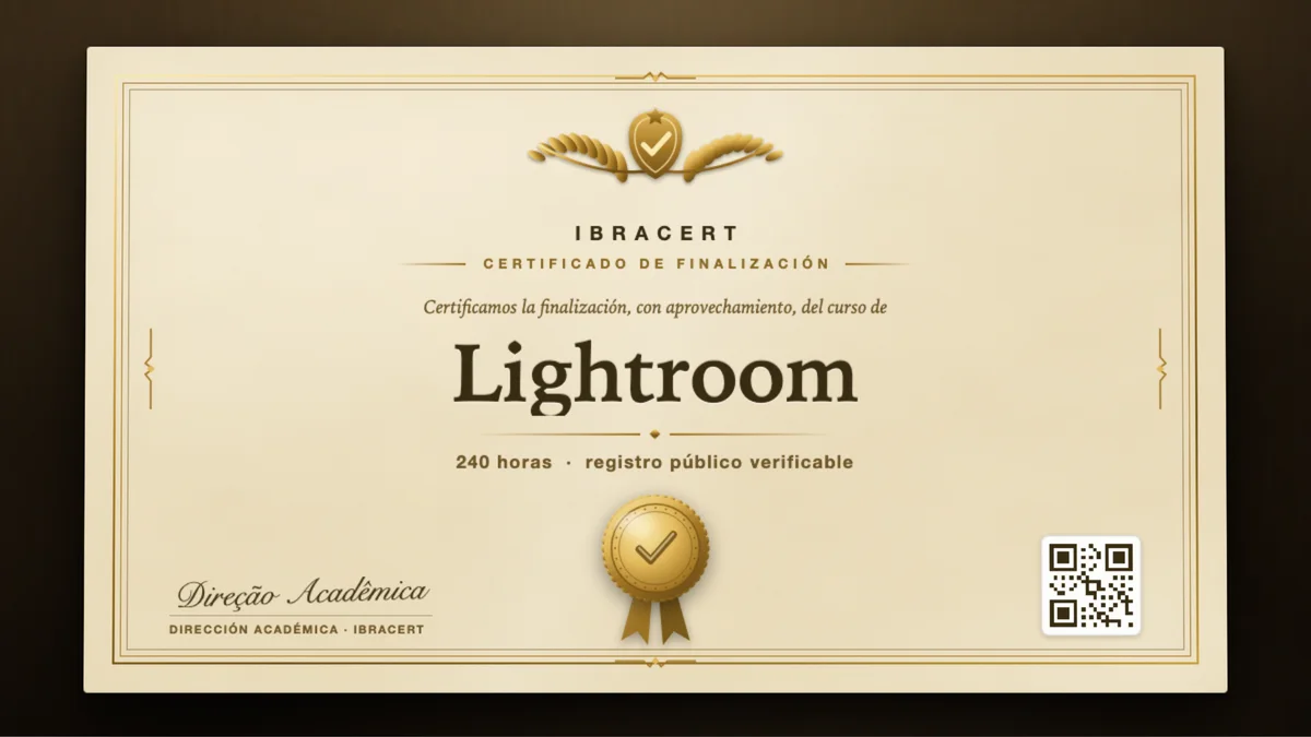 Portada del curso Lightroom