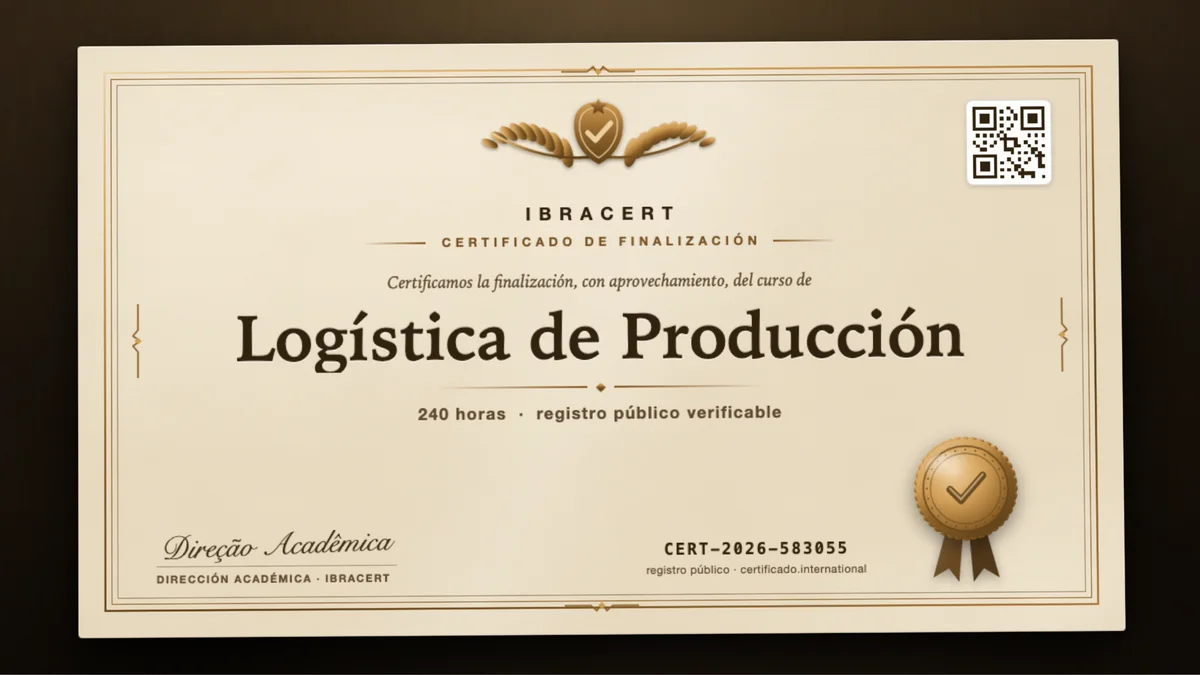 Portada del curso Logística de Producción