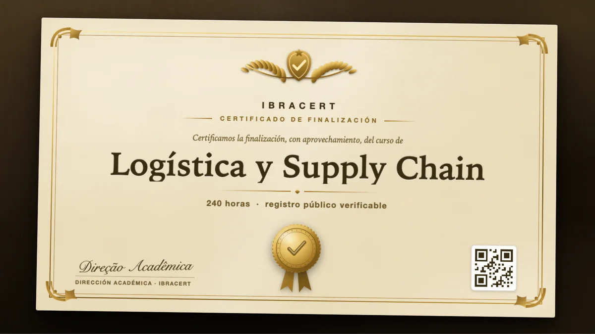 Portada del curso Logística y Supply Chain