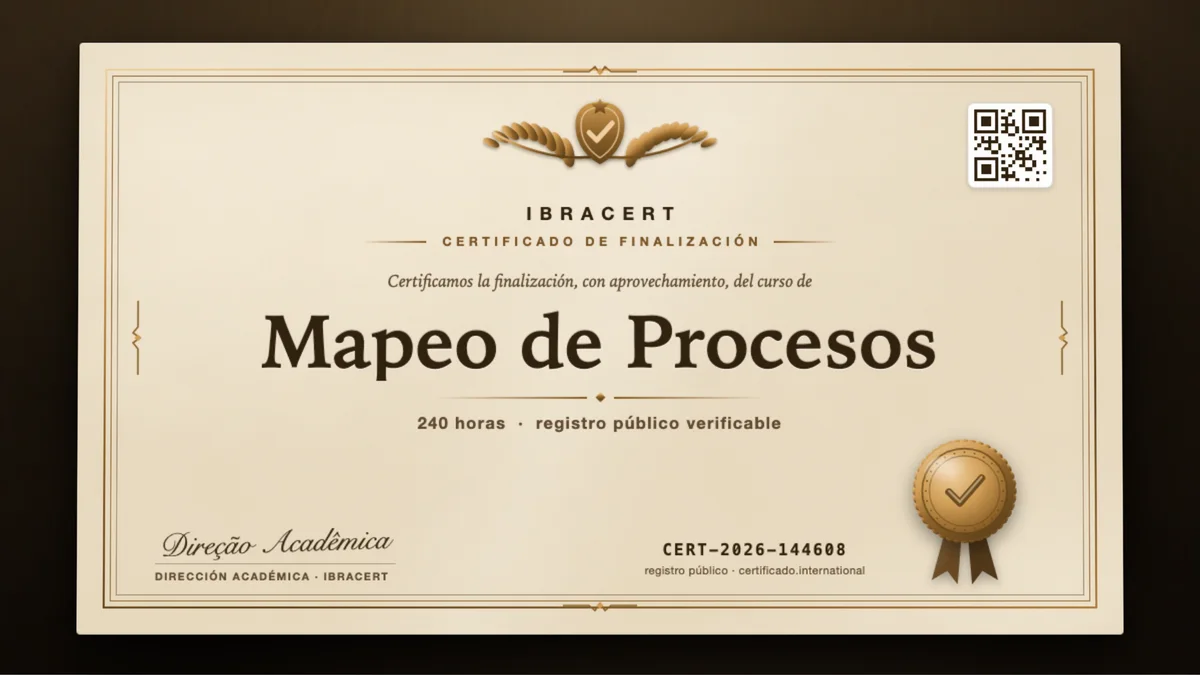 Portada del curso Mapeo de Procesos