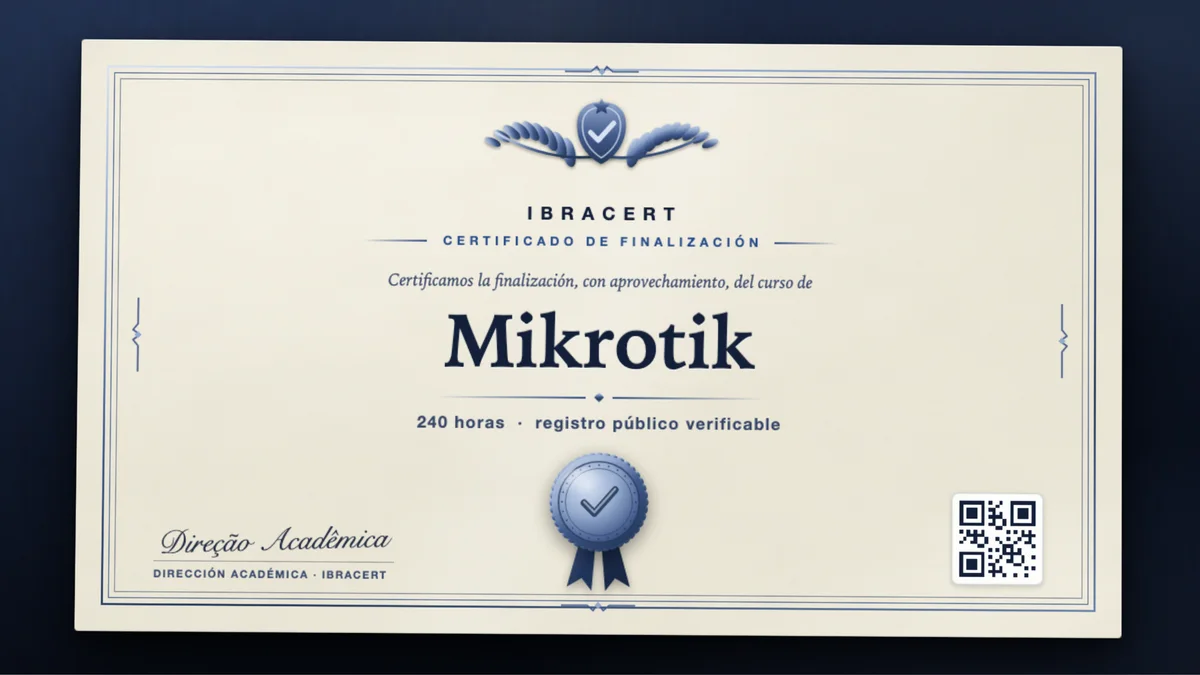Portada del curso Mikrotik