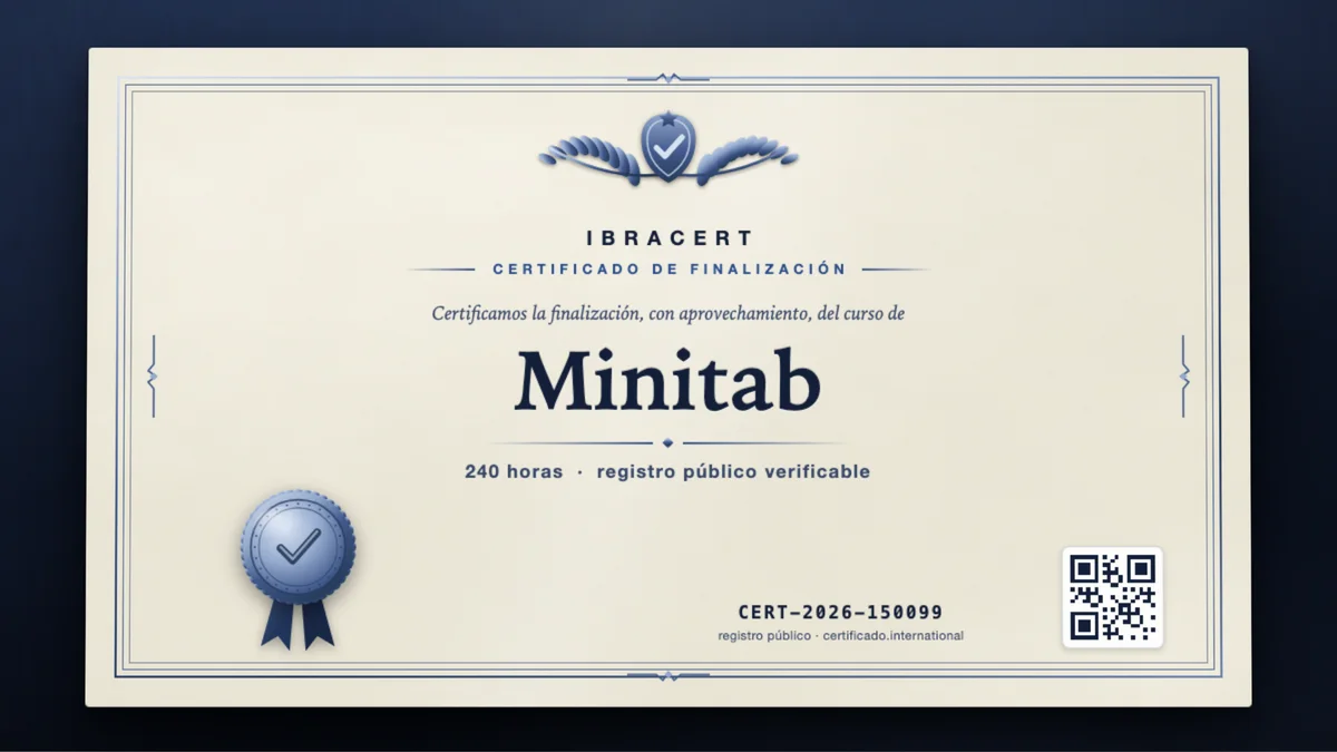 Portada del curso Minitab