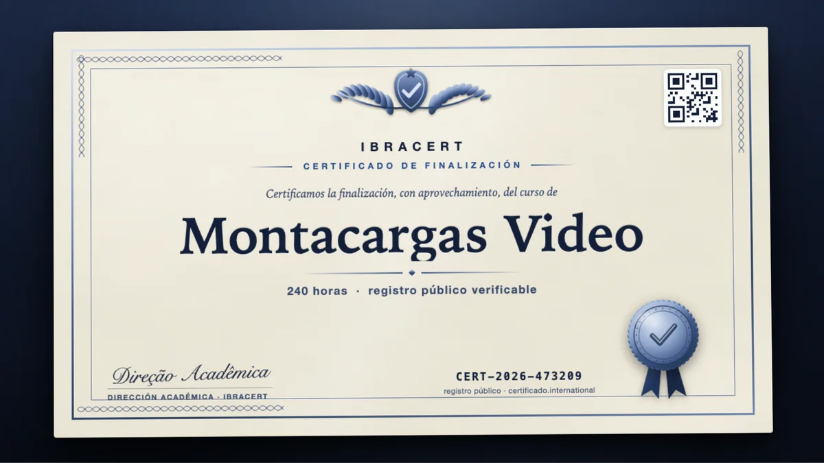 Portada del curso Montacargas Video