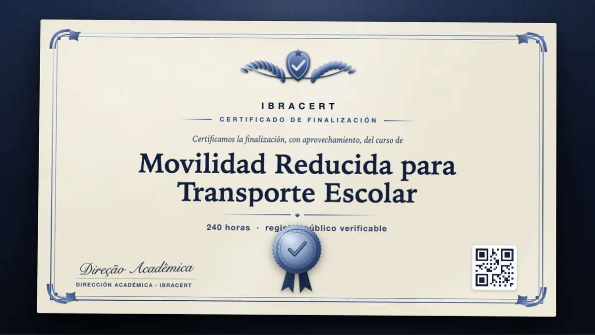 Portada del curso Movilidad Reducida para Transporte Escolar