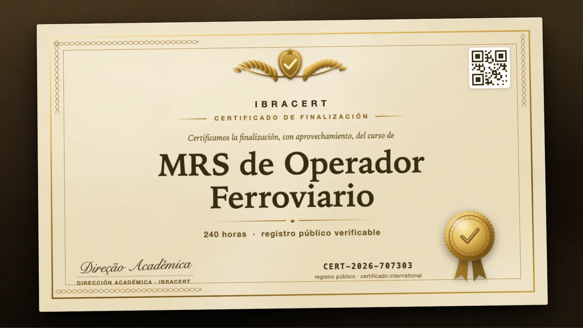 Portada del curso MRS de Operador Ferroviario