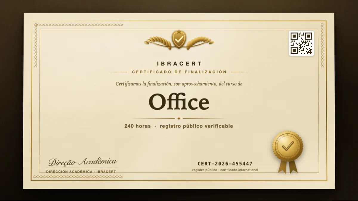 Portada del curso Office