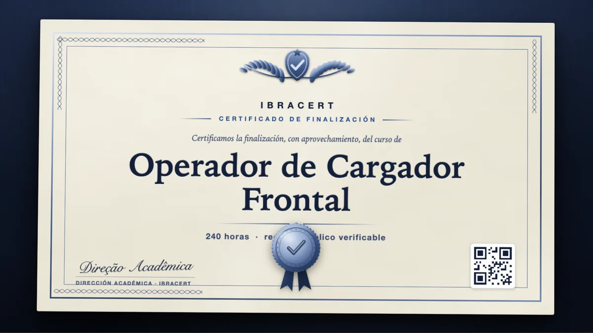Portada del curso Operador de Cargador Frontal