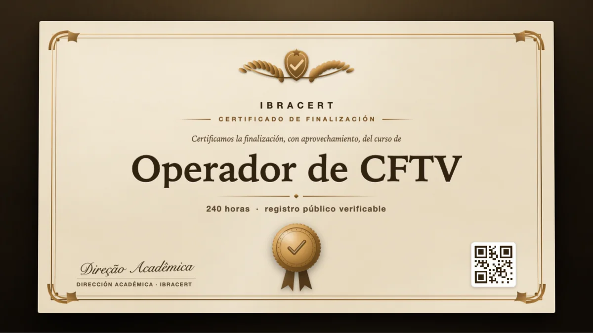 Portada del curso Operador de CFTV