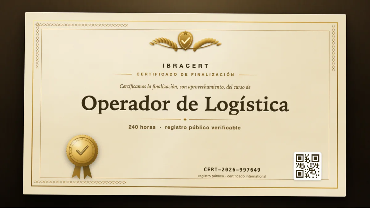 Portada del curso Operador de Logística
